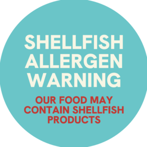 Shellfish - goes on sneeze guard